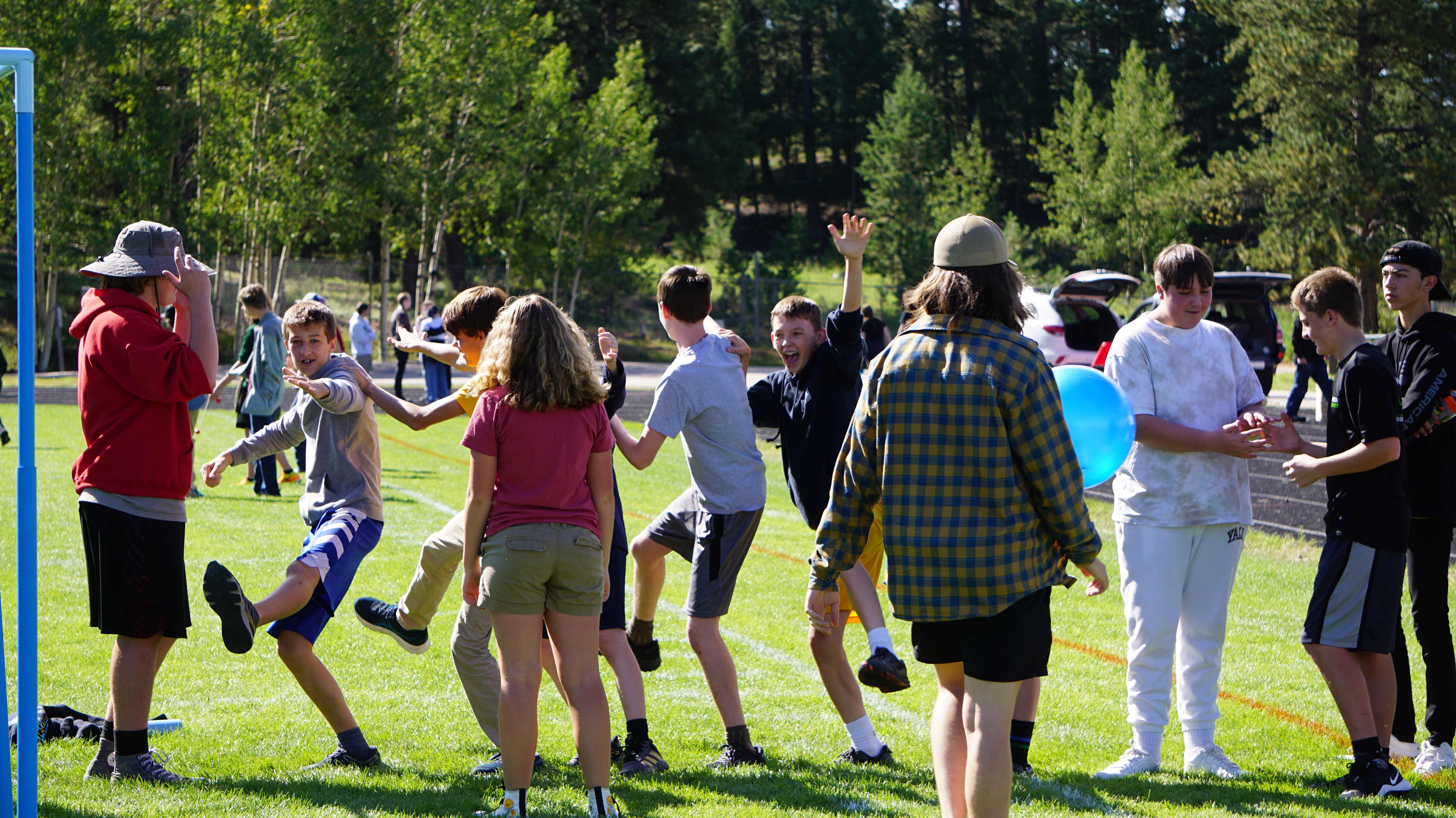 Image of students playing lawn games