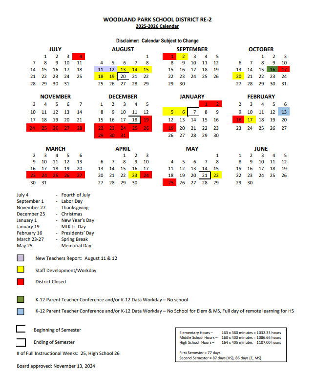 2025-26 Calendar