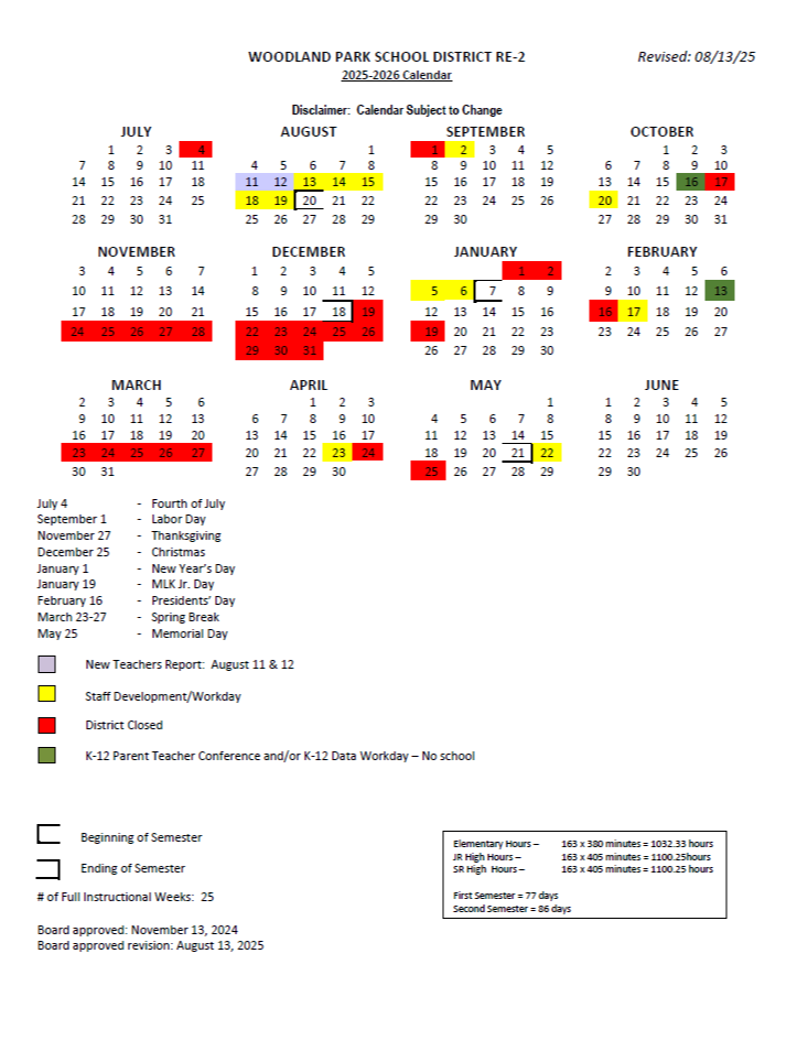 2025-26 Calendar