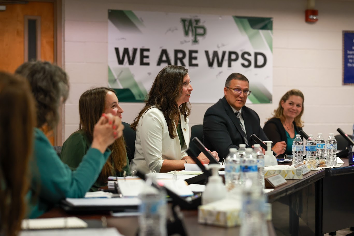 WPSD Board of education during a board meeting