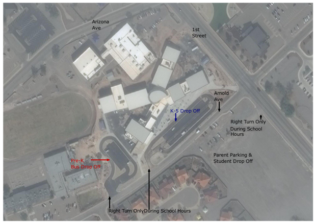 arrival and dismissal school map