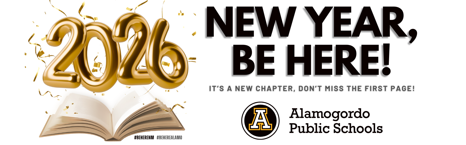 January Be Here Graphic 