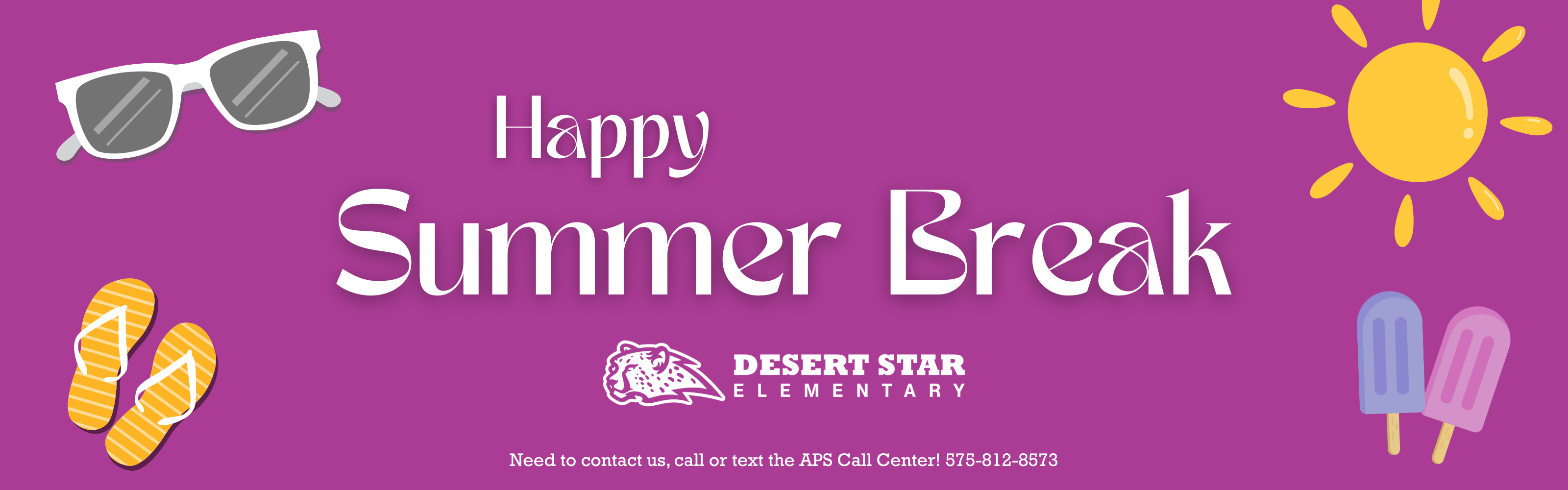 Summer Break Header Graphic