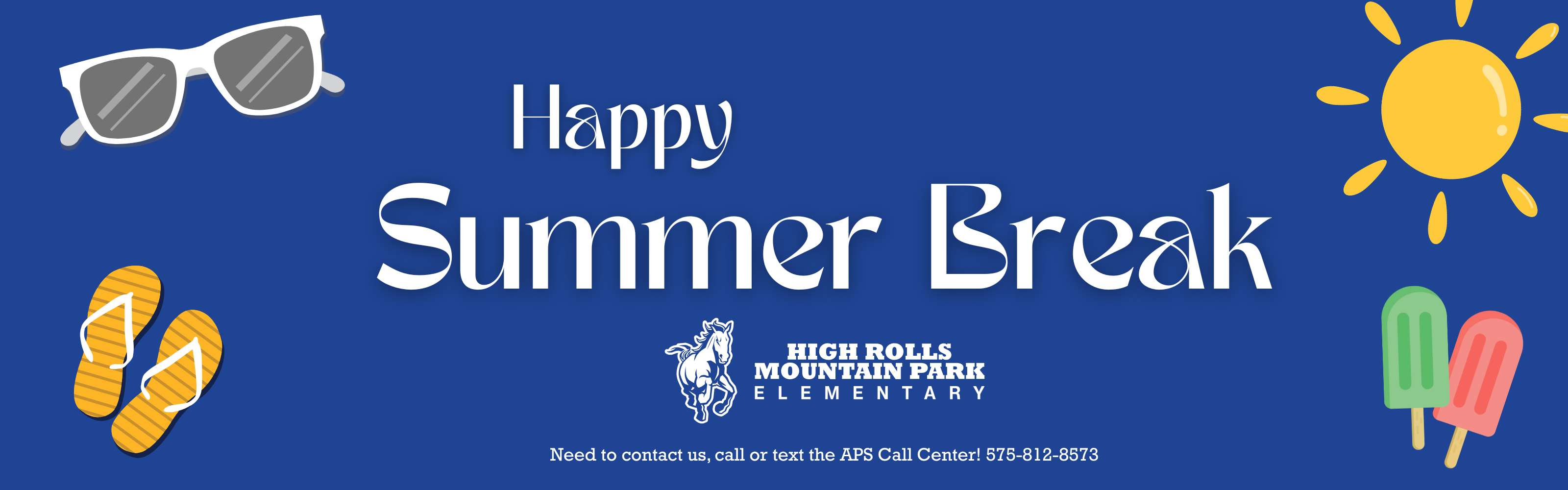 Summer Break Header Graphic