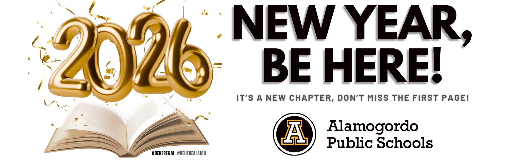 January Be Here Graphic 