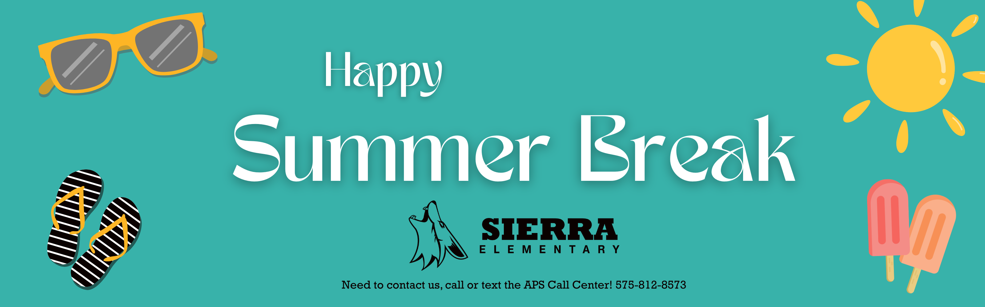 Summer Break Header Graphic