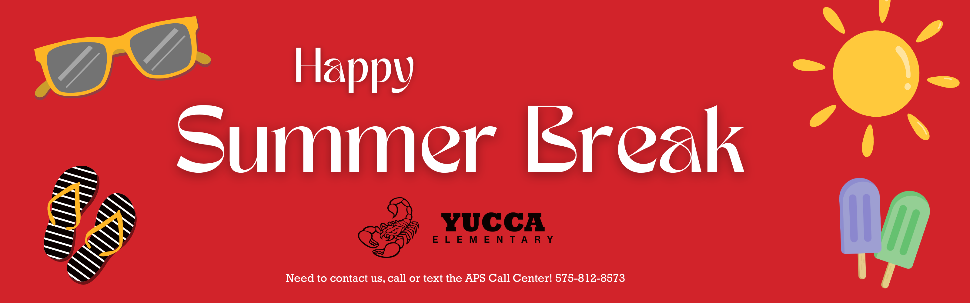 Summer Break Header Graphic
