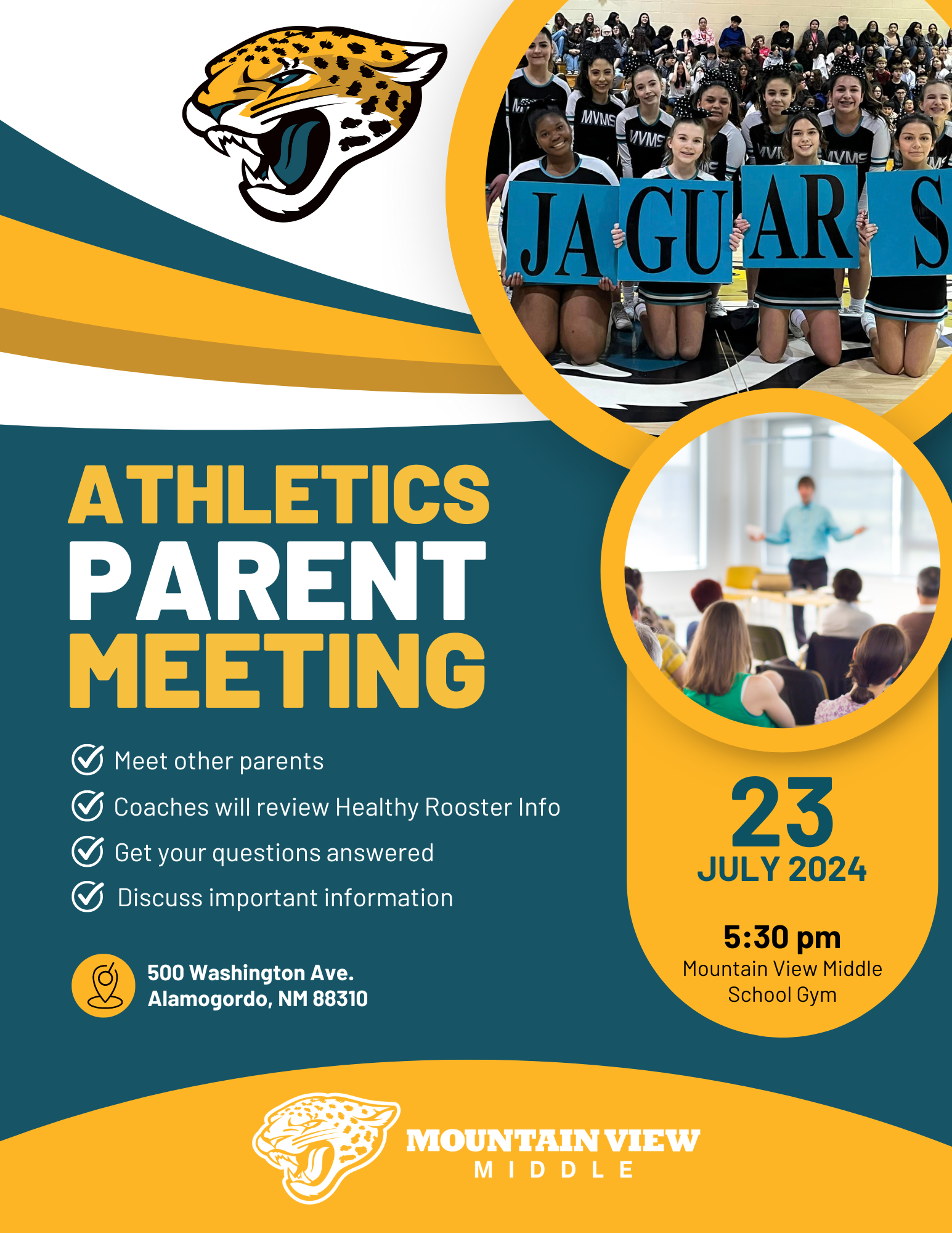 Athletic - Parent Meeting Flyer