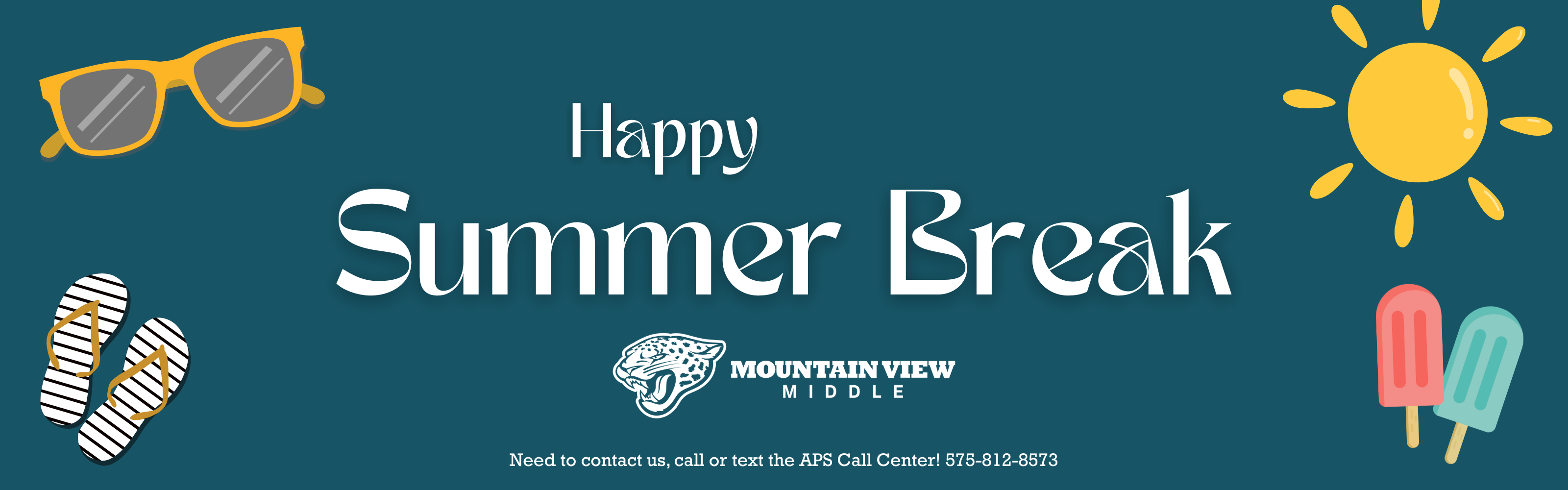 Summer Break Header Graphic