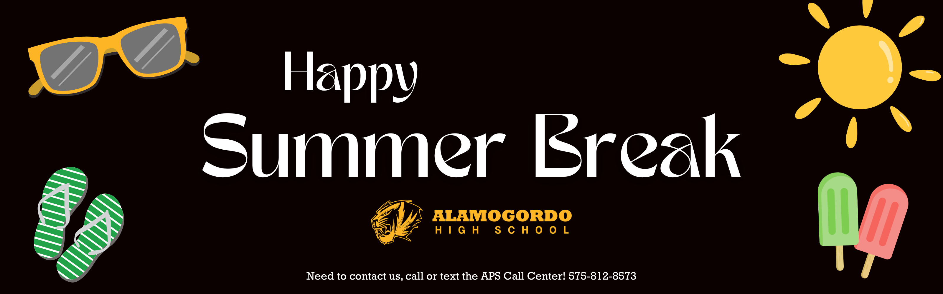 Summer Break Header Graphic