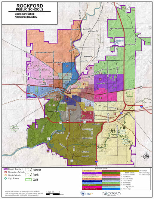 Elementary School Zone Map