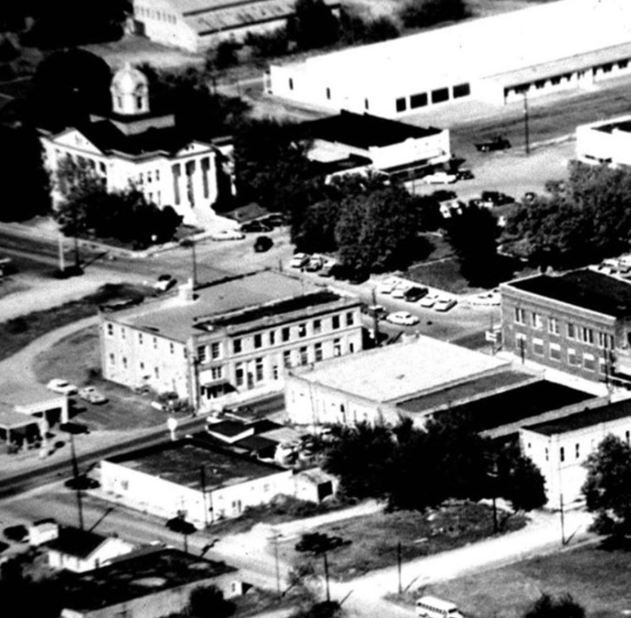 town aerial view