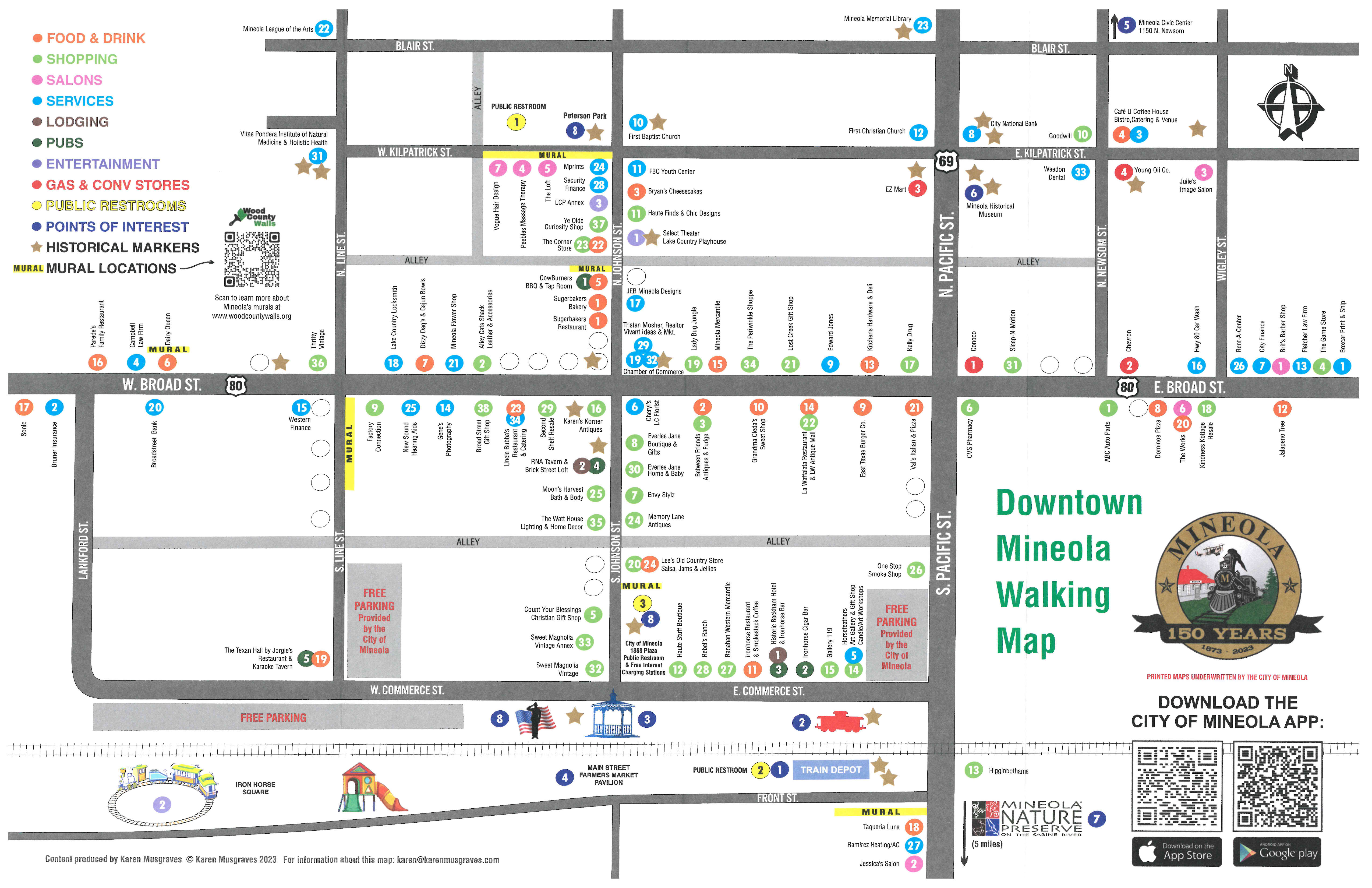 Downtown Walking map