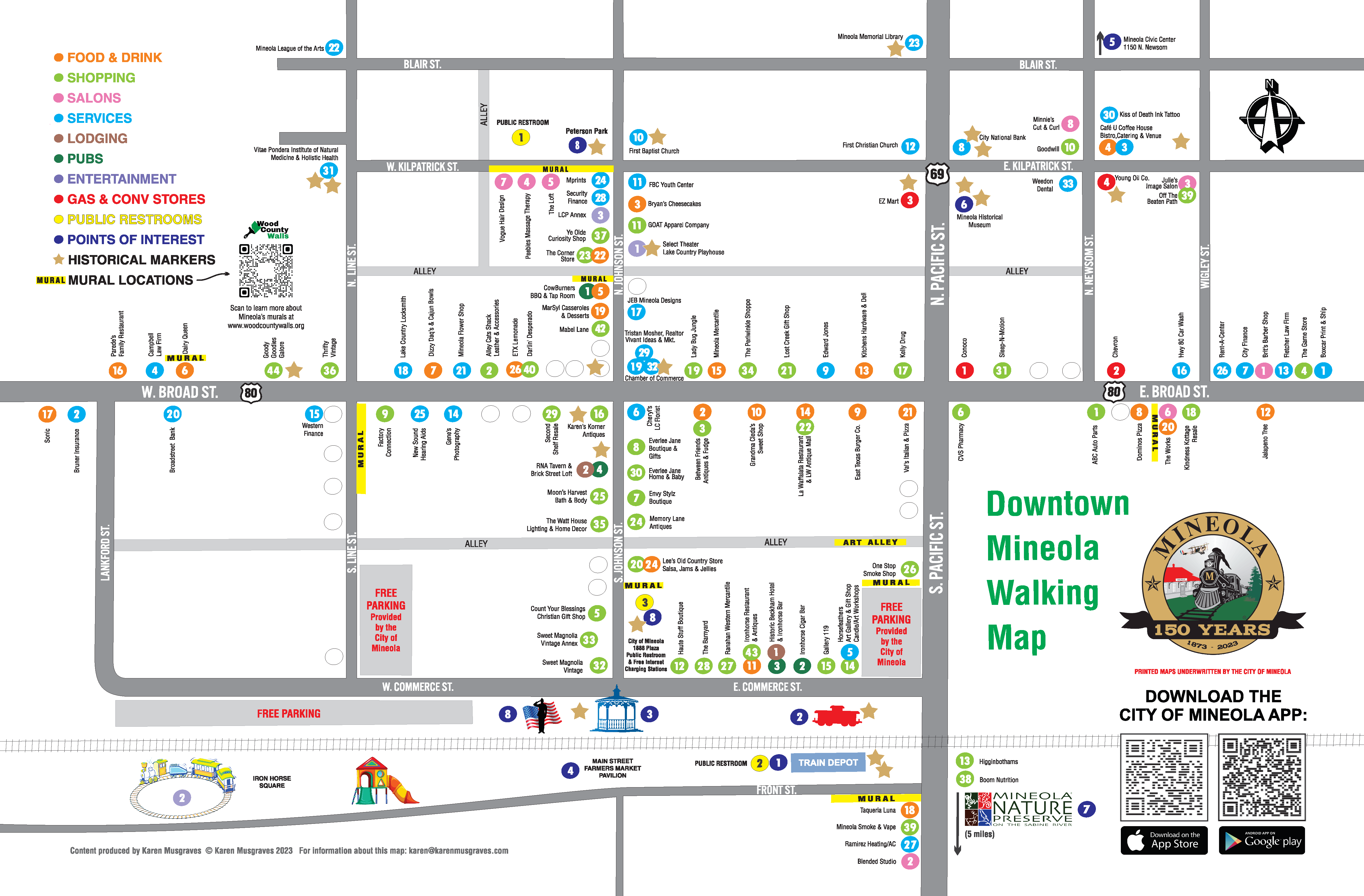 Downtown Walking map