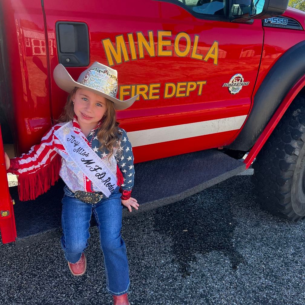 Tiny Miss Mineola Fire Dept. Rodeo 2025 Brooklei Huddleston