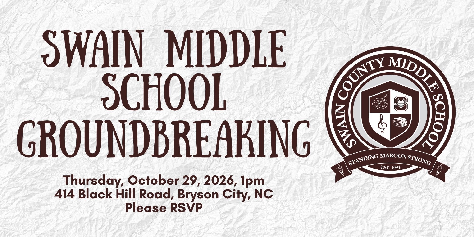 Groundbreaking Announcement Graphic