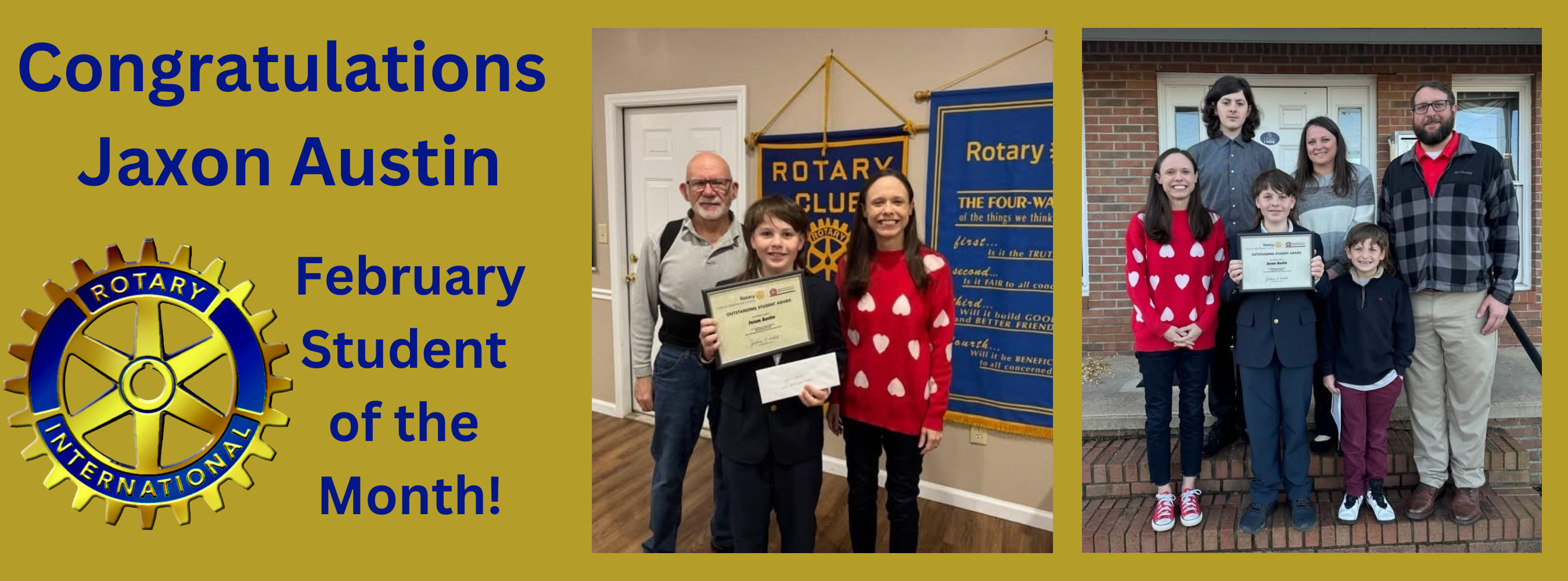 Rotary February Student of the Month