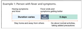 Example of symptom timeline