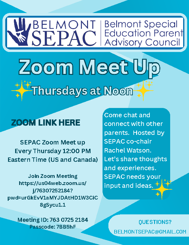 SEPAC Zoom Meet up