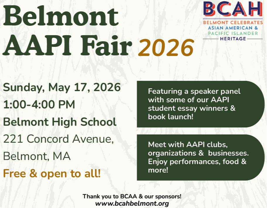 Belmont AAPI Fair 2026 flyer