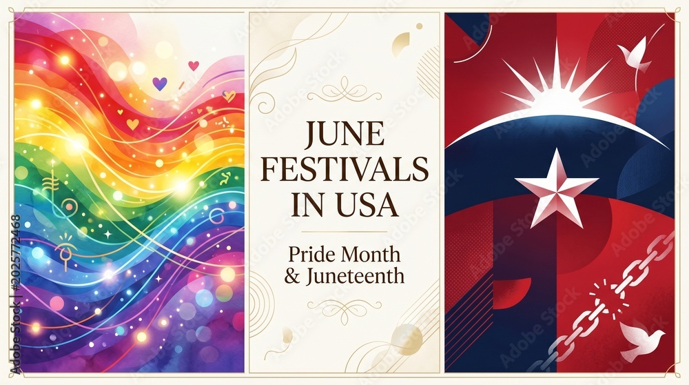 June decorative logo