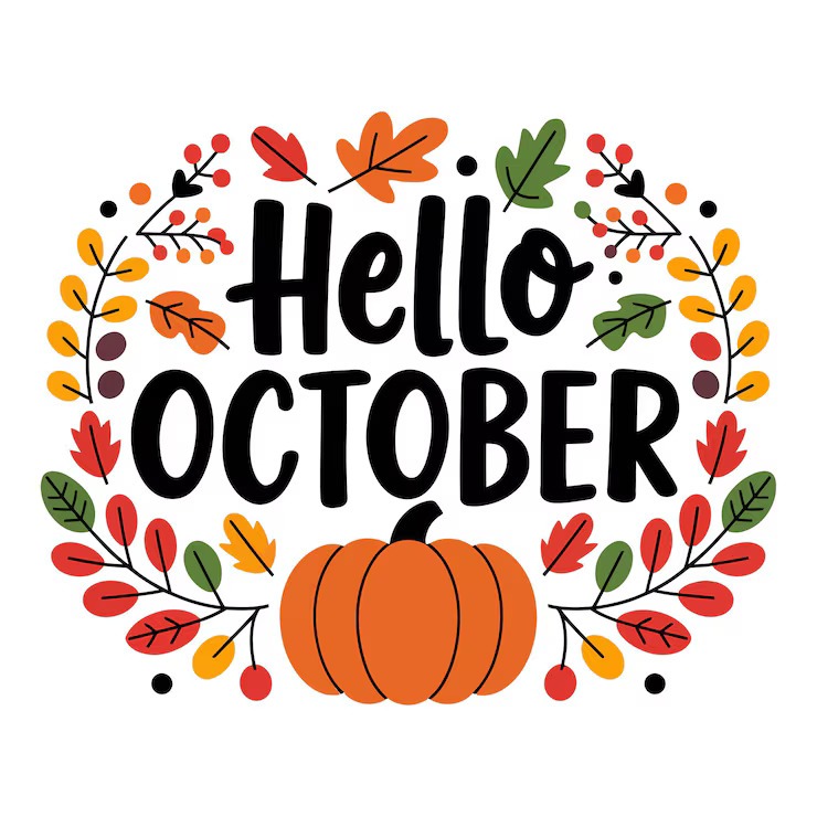 Hello October pumpkin pic
