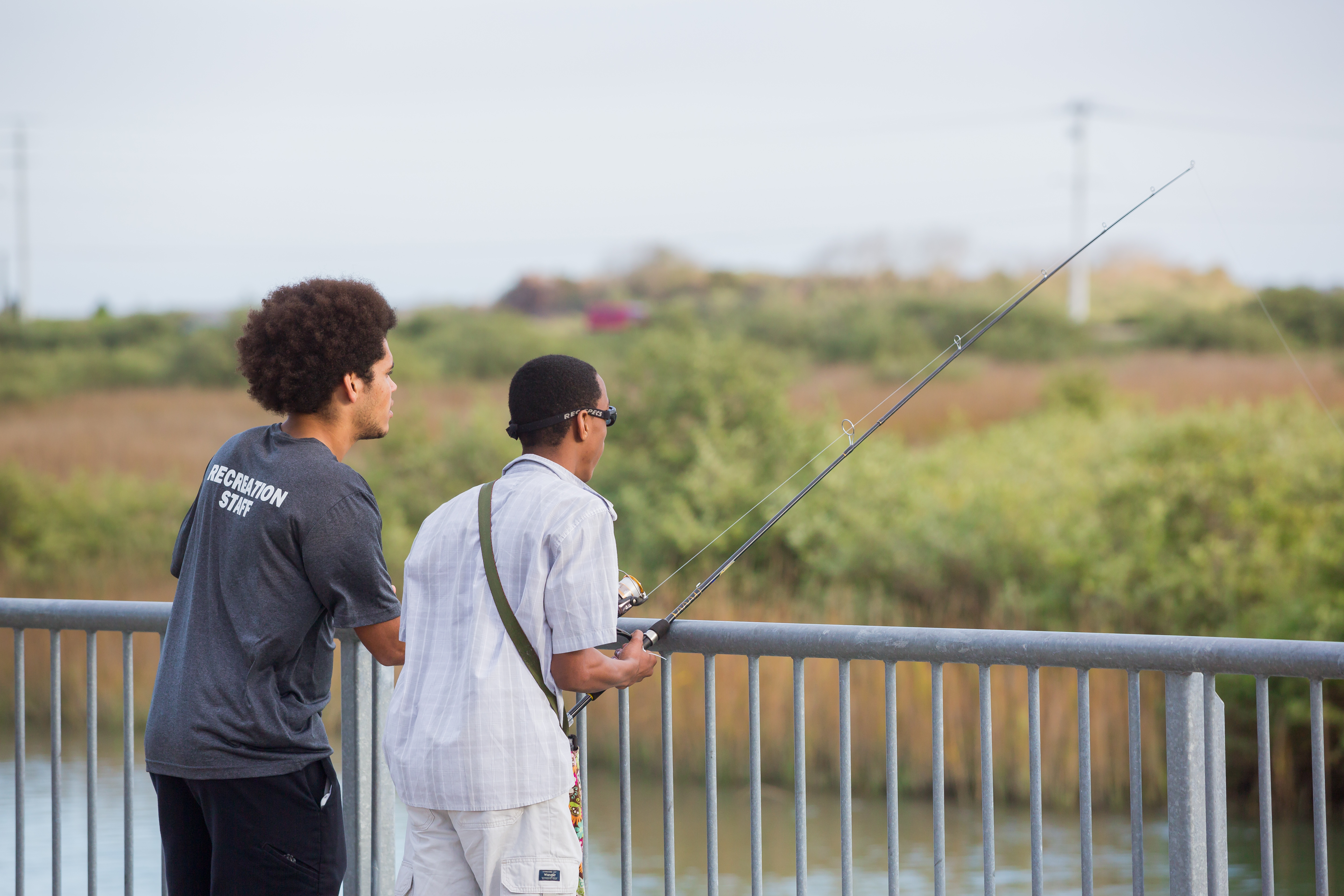 Students fishing