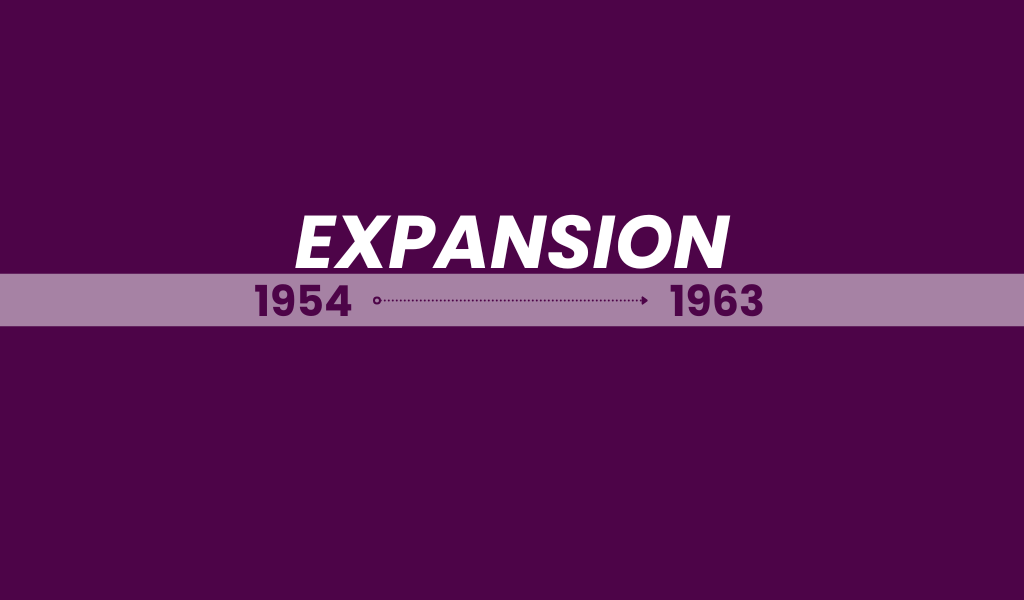 Expansion: 1954-1963