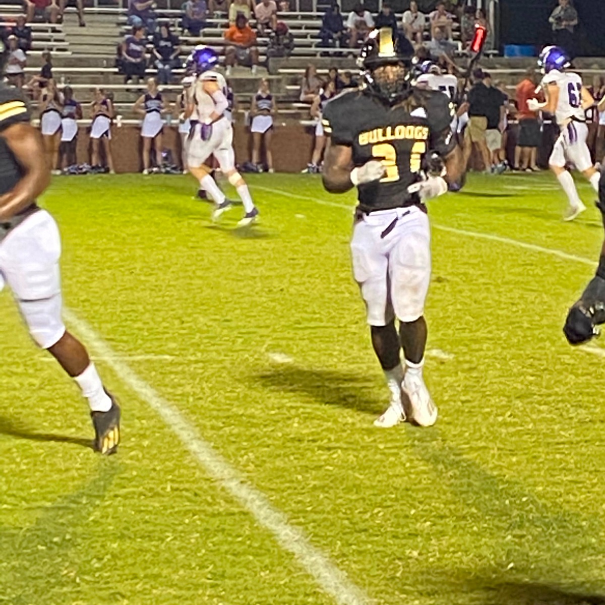 Football team playing