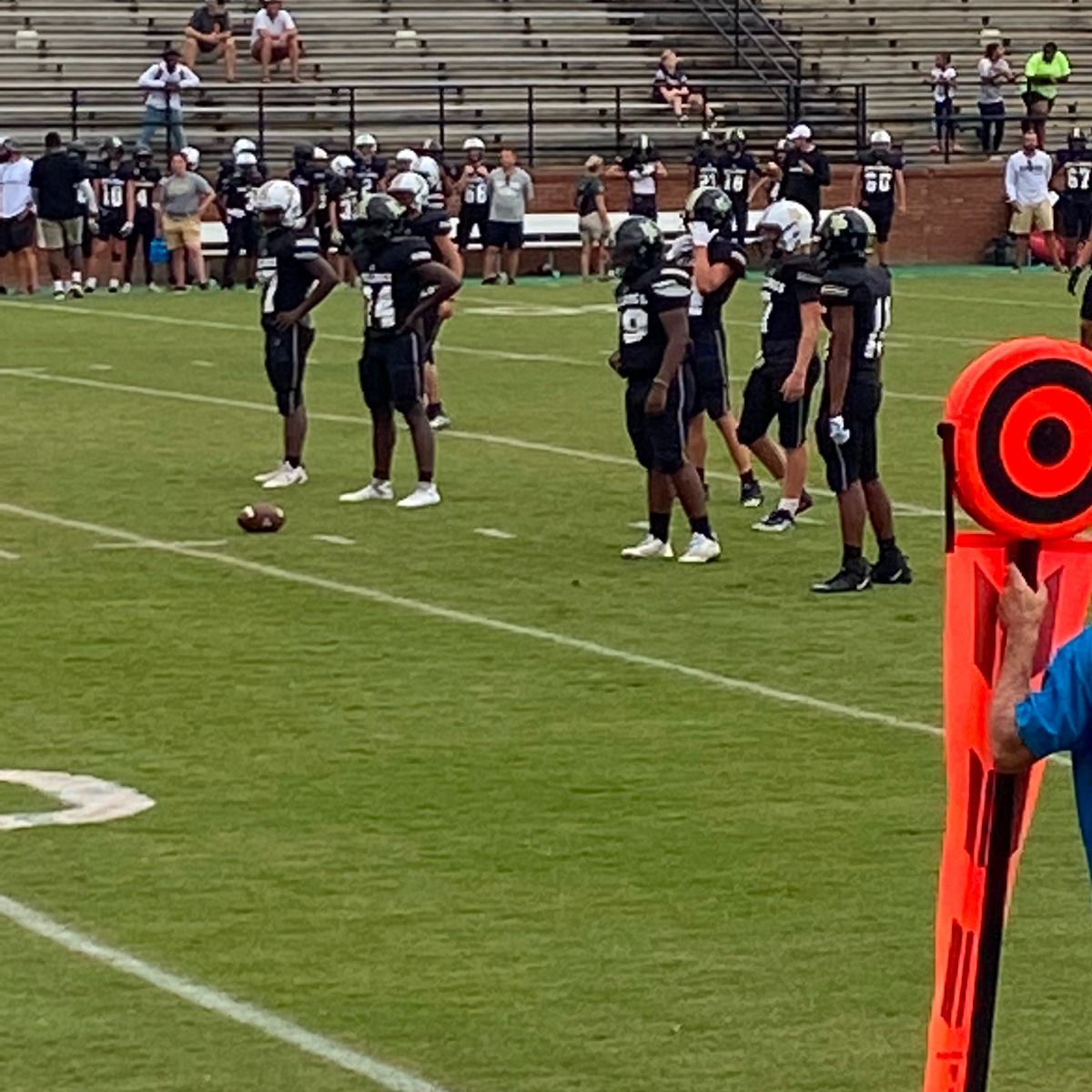 Football team playing