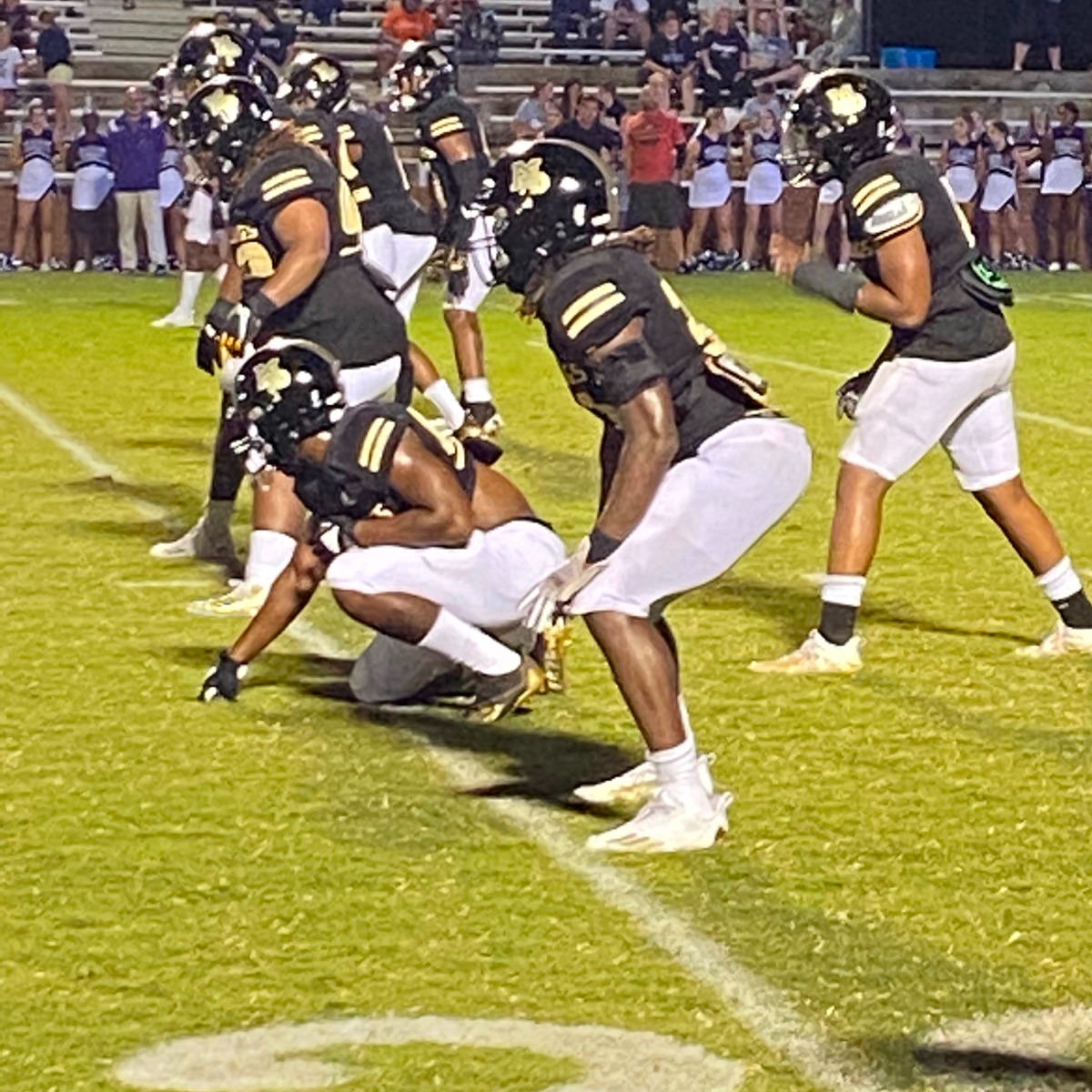 Football team playing