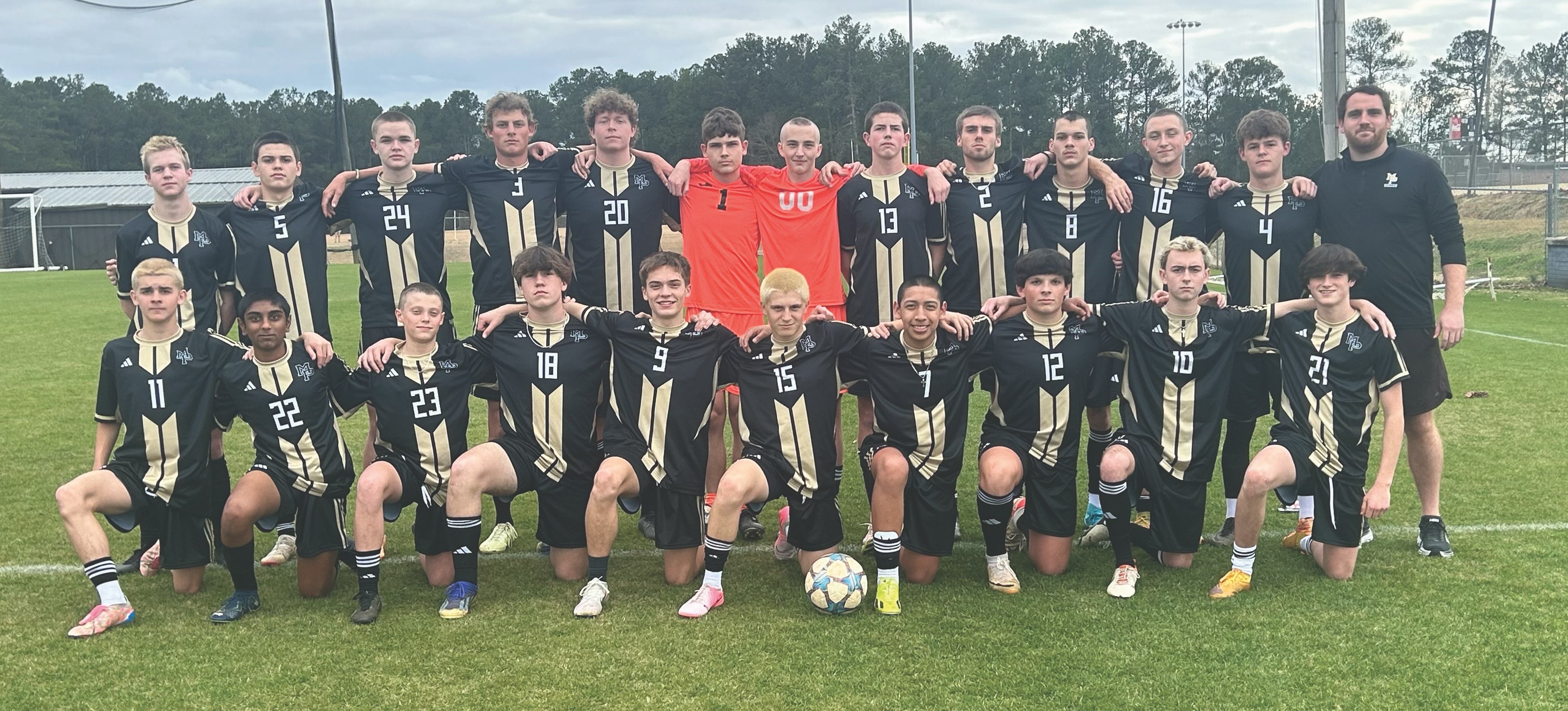 team picture of Mary Persons' boy soccer team 2025