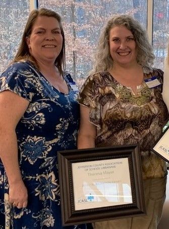 2019 JCASL Collaboration Award for School Libraries- Theresa Mayer (with Ramona Ford)