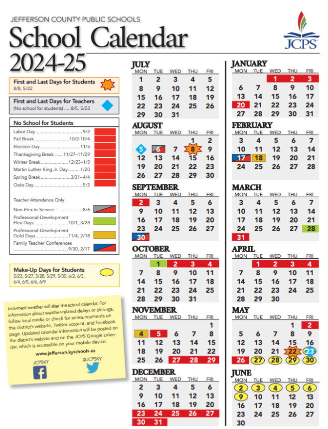 '24-'25 School Calendar