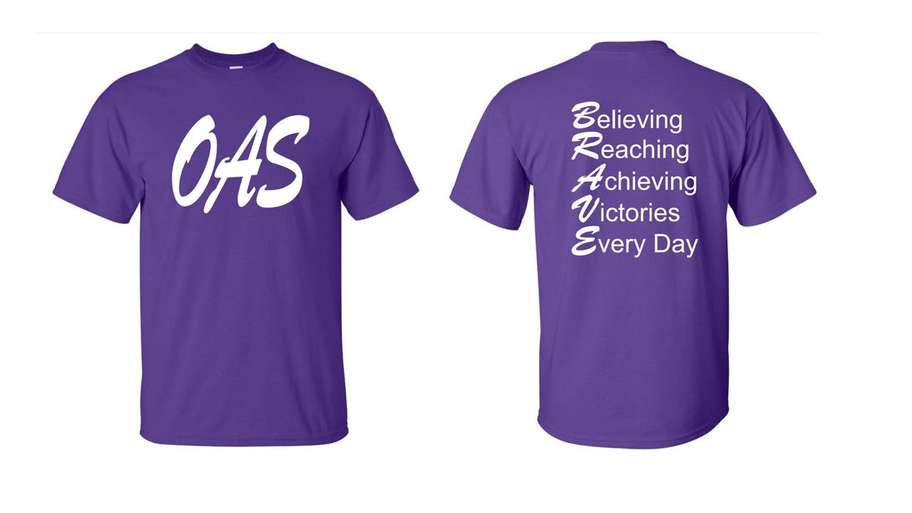 Purple Brave Shirt Also Available in long sleeves.