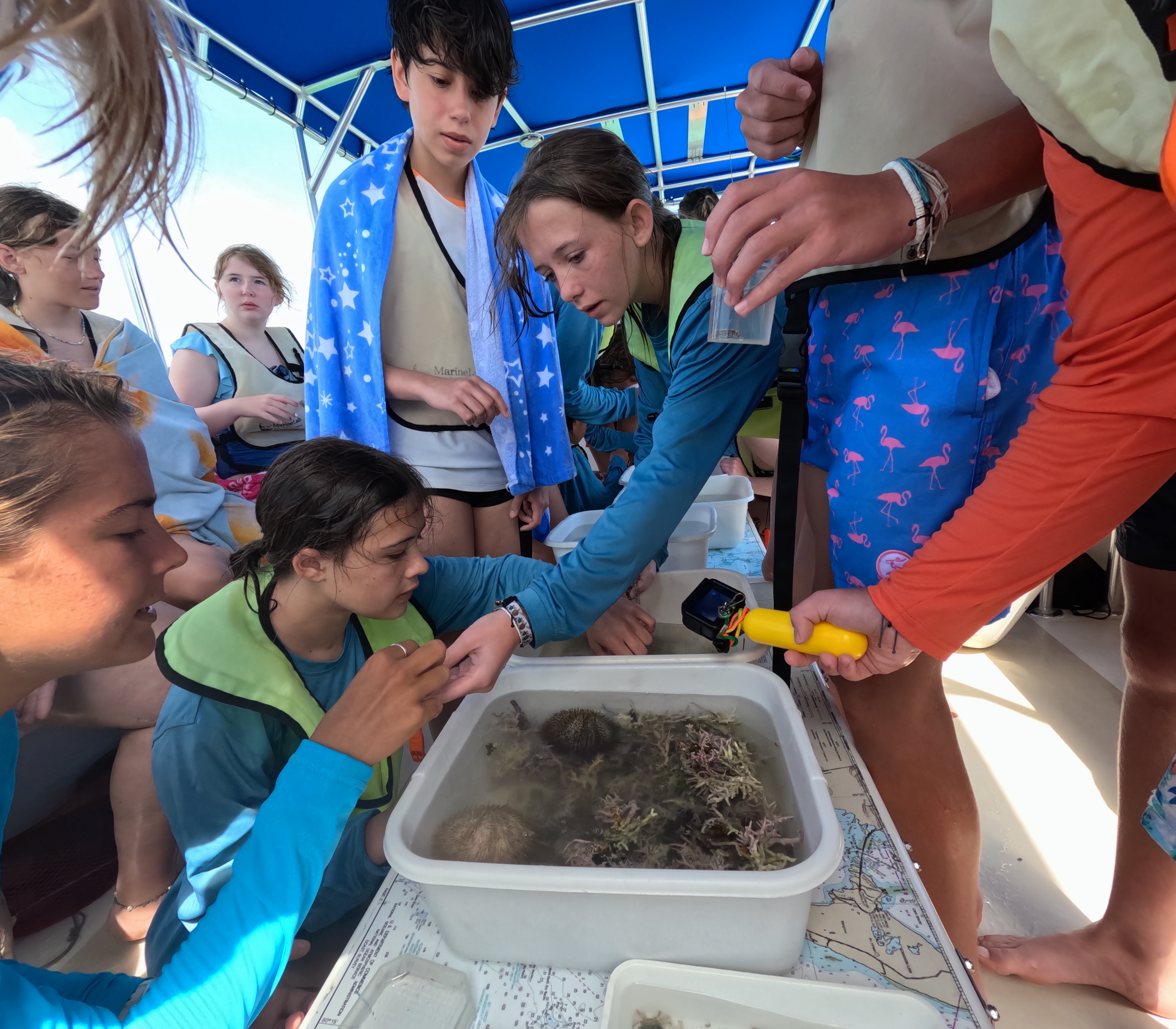 students at Marine Lab