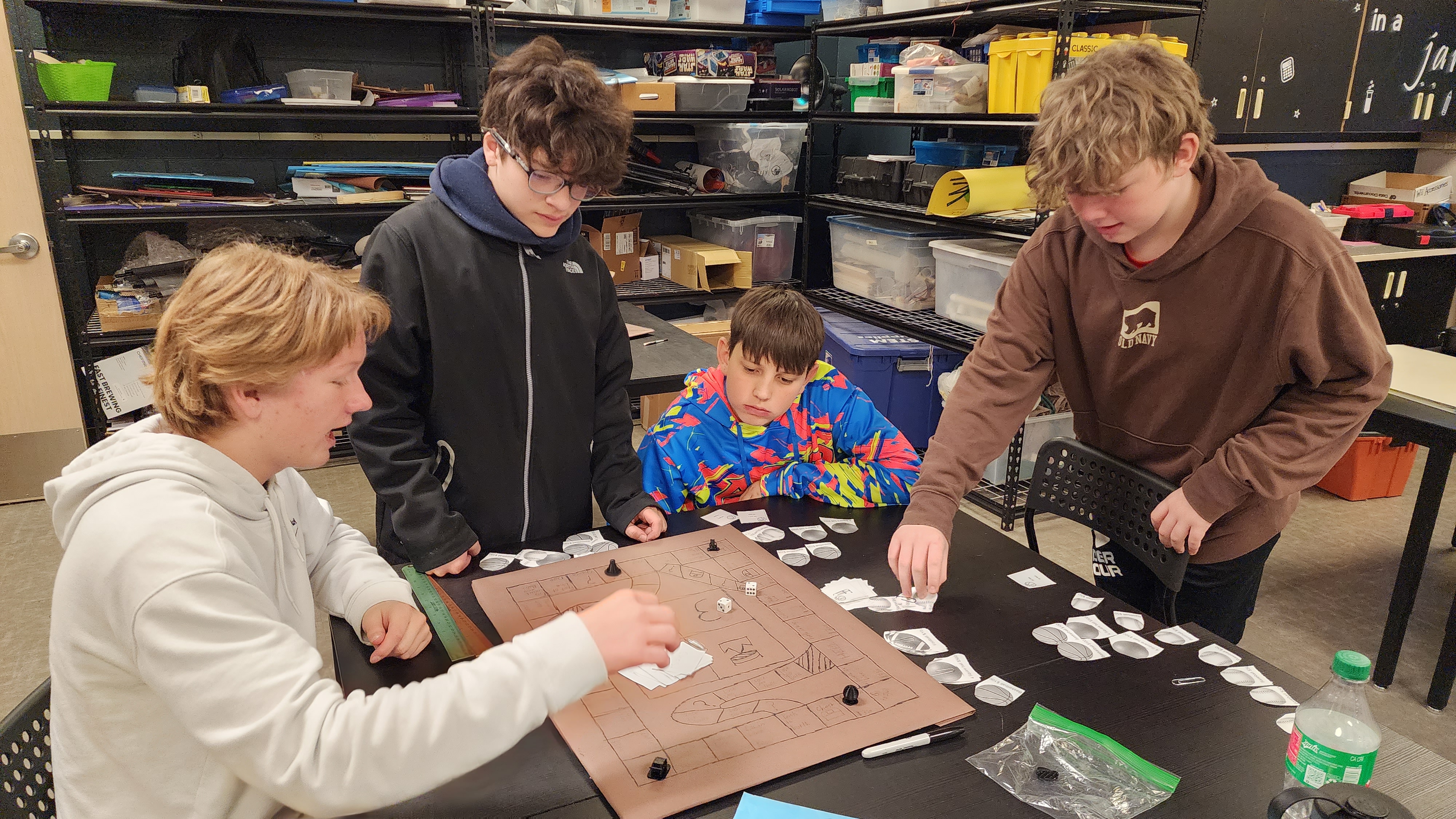 students in STEAM class