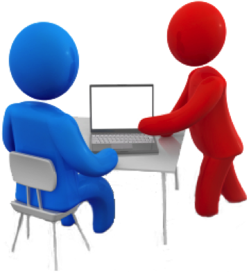 Clipart of person helping another person