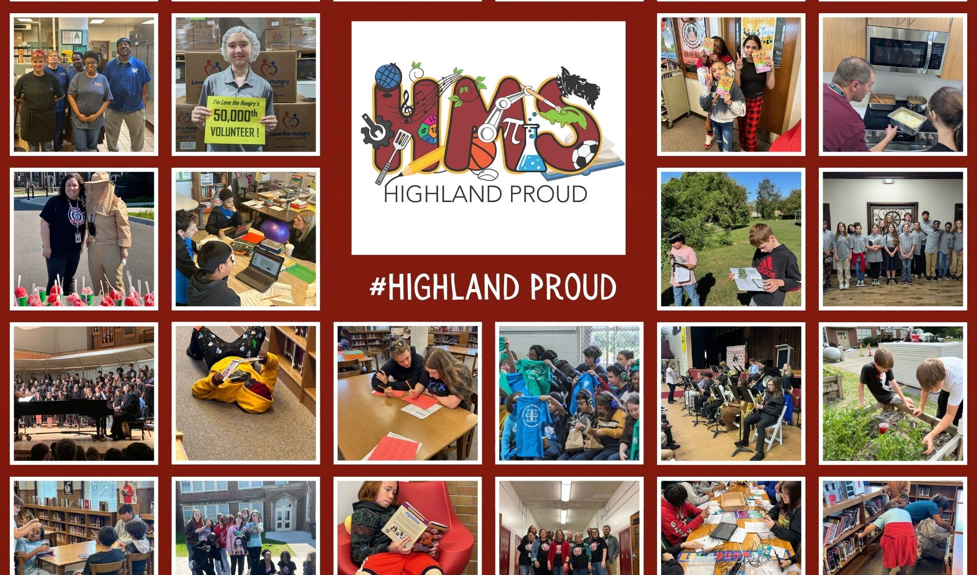 collage of highland images
