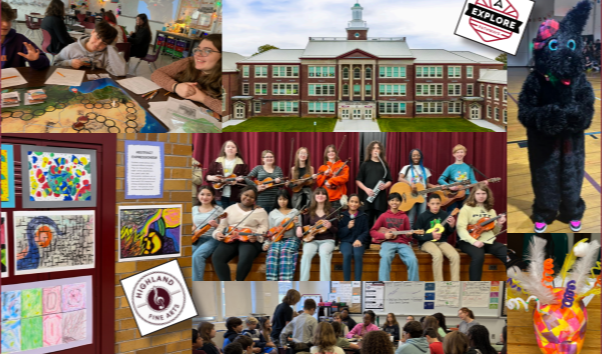 collage of highland images