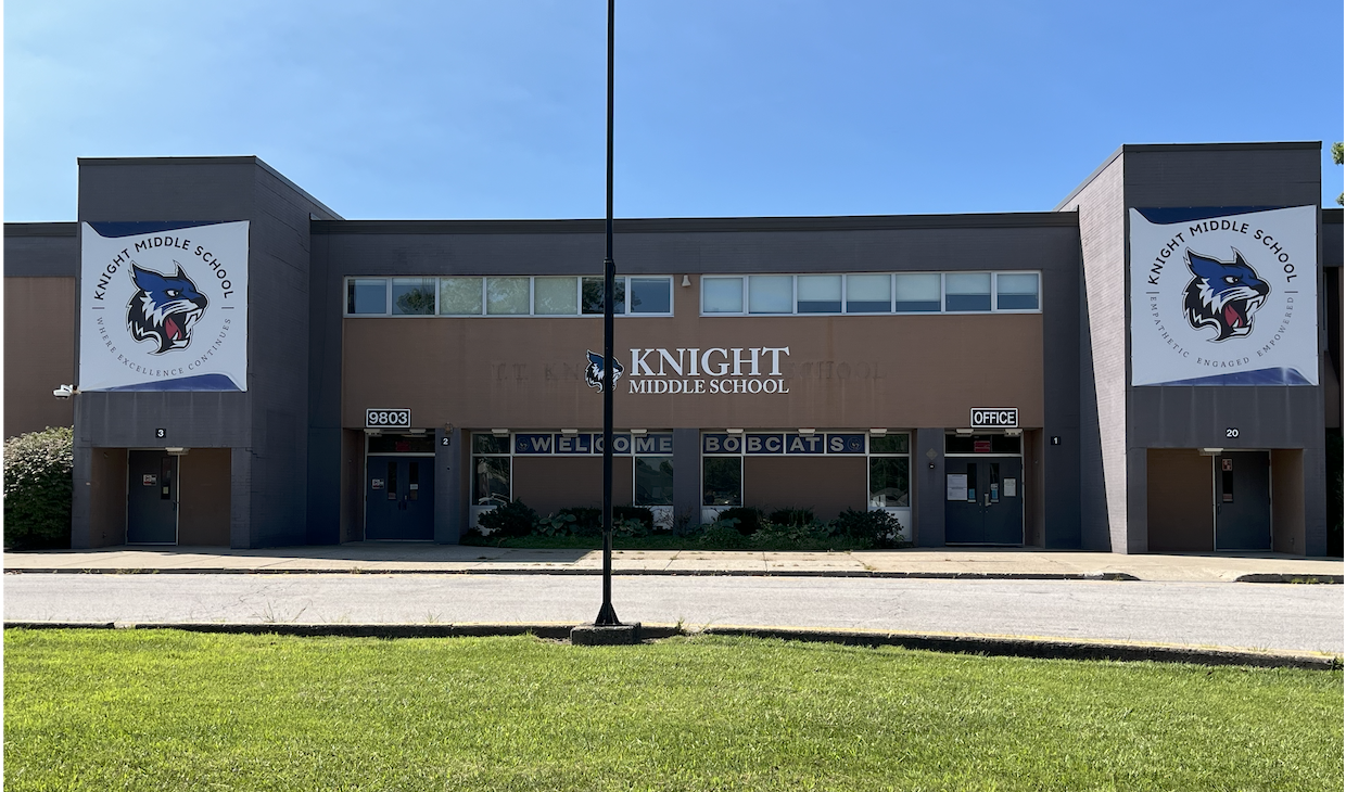 Picture of the front of the school building