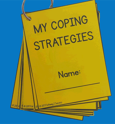 illustration of a folder that's called my coping strategies