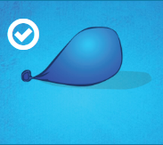 illustration of a blue balloon