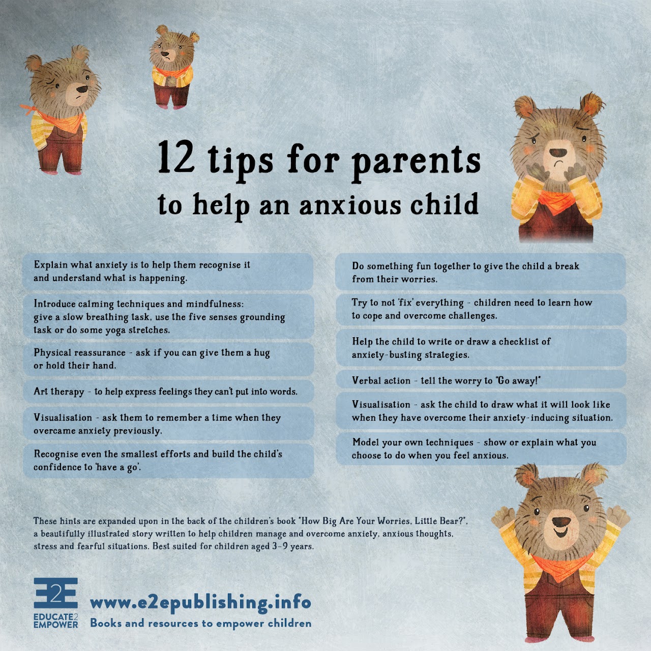 12 tips for parents with anxious children flyer