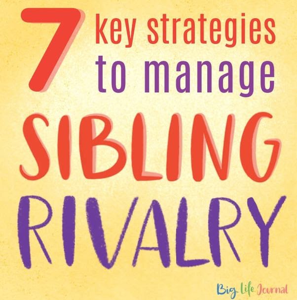 7 ways to manage siblings rivalry flyer