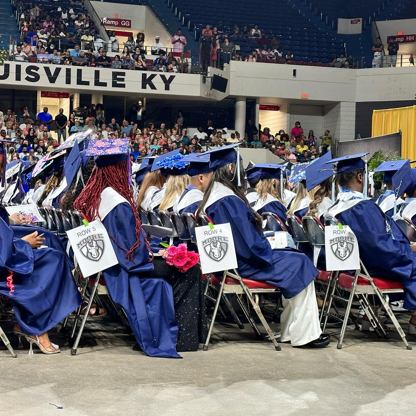 Graduates sitting