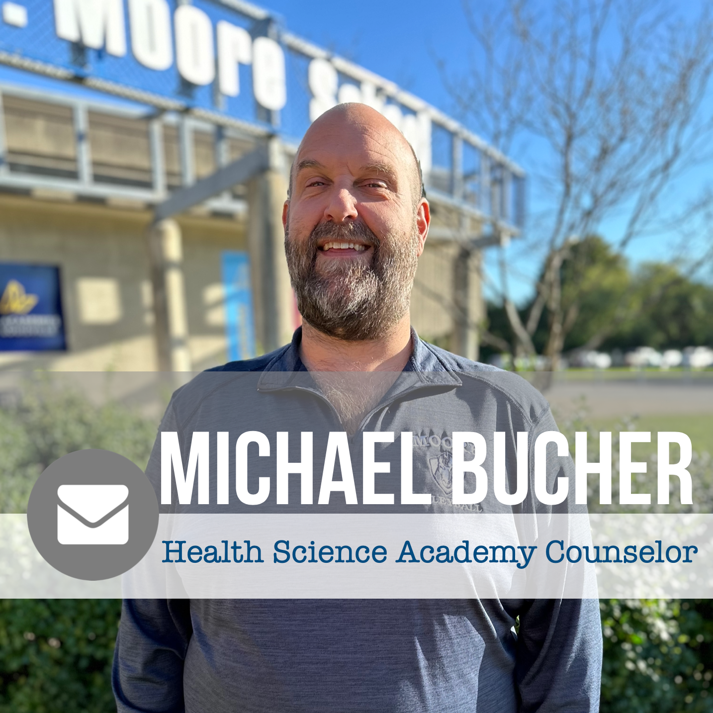 Email link to Health Science Counselor Michael Bucher