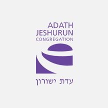 Adath Jeshurun Congregation logo with a purple color scheme.