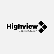 The logo for "Highway Baptist Church" with a black and white color scheme.