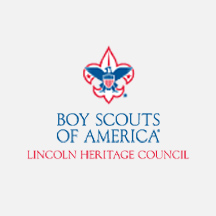 Boy Scouts of America logo with the words 'Lincoln Heritage Council' beneath it.